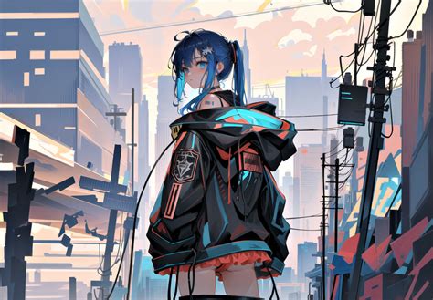 Cyberpunk Inspired Anime Girl 2 By Hisapiai On Deviantart