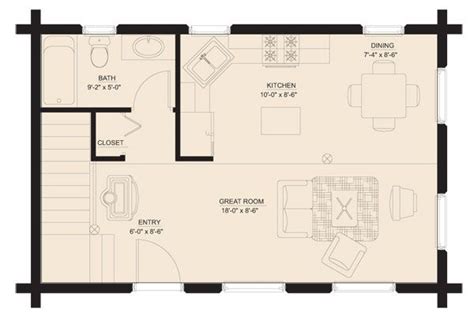18x24 Cabin Floor Plans Floorplansclick