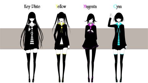 Anime Girls Original Characters Simple Background School Uniform