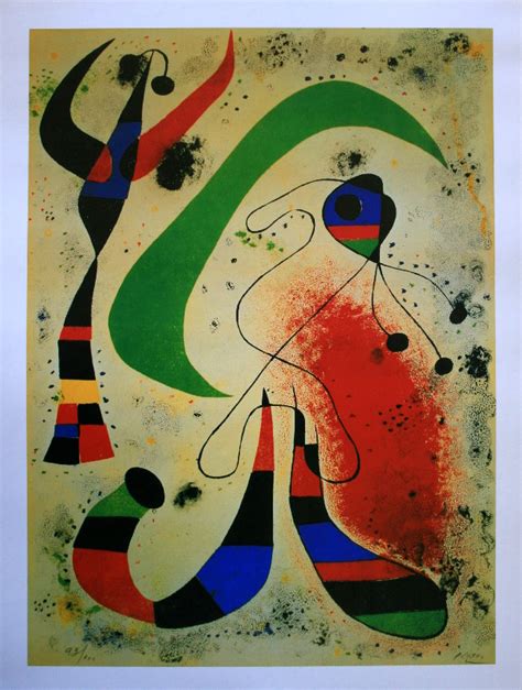 Joan Miro The Night Reproduction Fine Art Print Poster