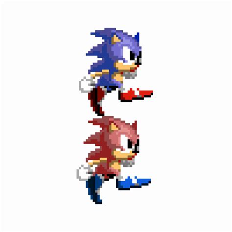 Modern Sonic Running Sprite By Creeper Pixel Art Maker My XXX Hot Girl