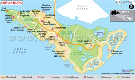 Sentosa Island Singapore Map Facts Location Best