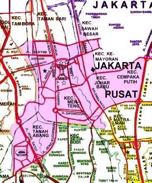 Peta Jakarta Pusat