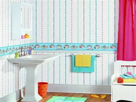 Revamp Your Bathroom With Wallpaper Border Decoomo