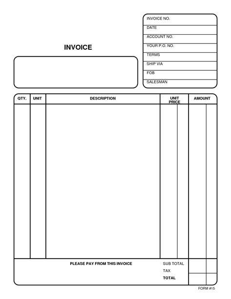 Create Invoice Free Invoice Template Ideas