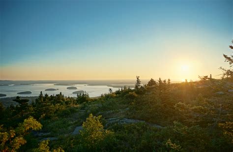 Landscape At Bar Harbor At Acadia National Park Maine Image Free