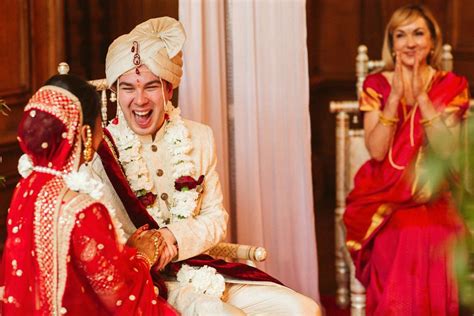 Harlaxton Manor Wedding With Colourful Hindu Ceremony