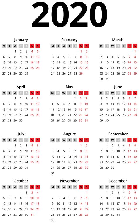 Its size is 1.93 mb and you can easily and free download it from this link: 2020 Calendar Wallpapers - Wallpaper Cave
