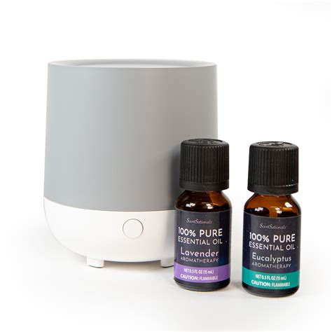 Scentsationals Essential Oil Diffuser Piece Set Grey Ml With