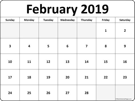 Best Of Printable Calendar February 2019 Free Printable Calendar Monthly