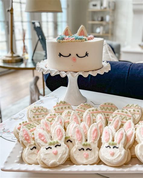 Bunny Themed One Year Old Birthday Party Home With Holly J