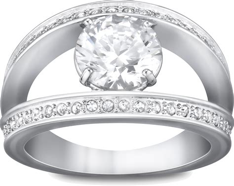 Silver Ring With Diamond Png Transparent Image Download Size 2390x1902px