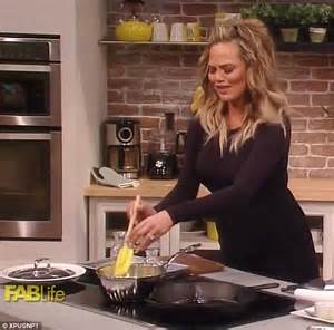 Chrissy Teigen Sets Fire To Cancelled Show Fablifes Kitchen Daily