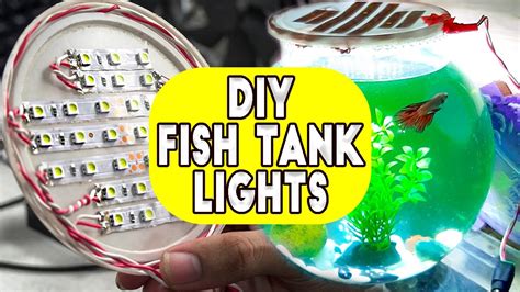 Diy Fish Tank Light How To Install Led Lights On Fish Tank Youtube