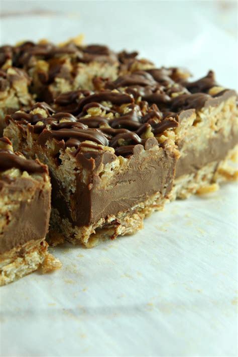 Peanut butter and dark chocolate fudge. Easy No-Bake Chocolate Oatmeal Bars | Recipe | Chocolate ...