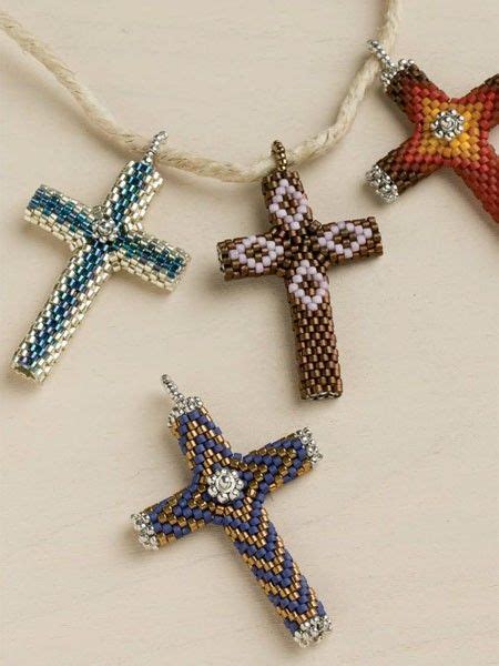 The samplers make great keepsake gift tags, and the stockings can be personalized with a name or initials so they are kept for years to come. Cross Pendant Beadwork Pattern Download | Beaded jewelry ...