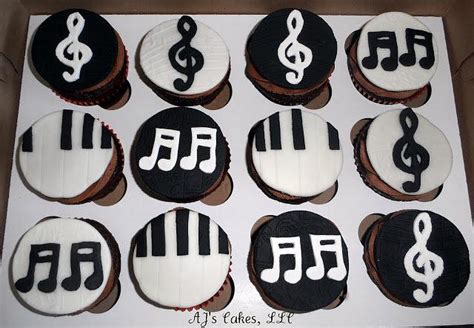 Music Note Cupcakes Cake By Amanda Reinsbach Cakesdecor