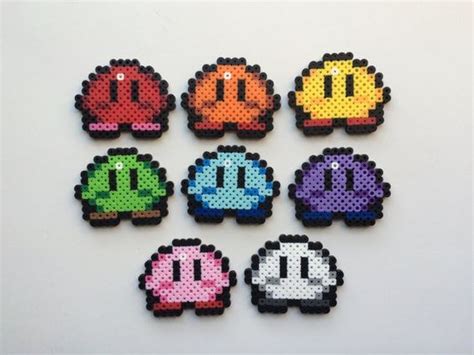 Kirby Perler Bead Sprite Mini Kirby Choose One Craft Perler