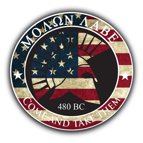 American Molon Labe Sticker 2a4life