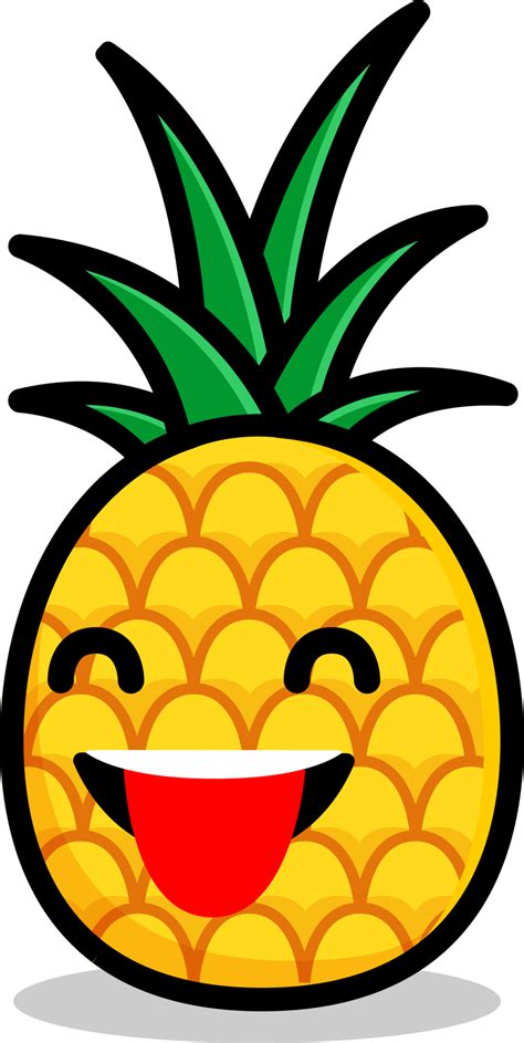 Free Cute Fruits Pineapple Cartoon Png 21252069 Png With Transparent