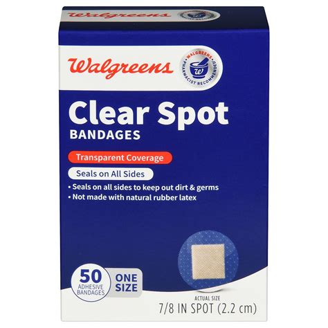 Walgreens Clear Spot Bandages Walgreens