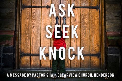 Ask Seek Knock By Pastor Abidan Shah