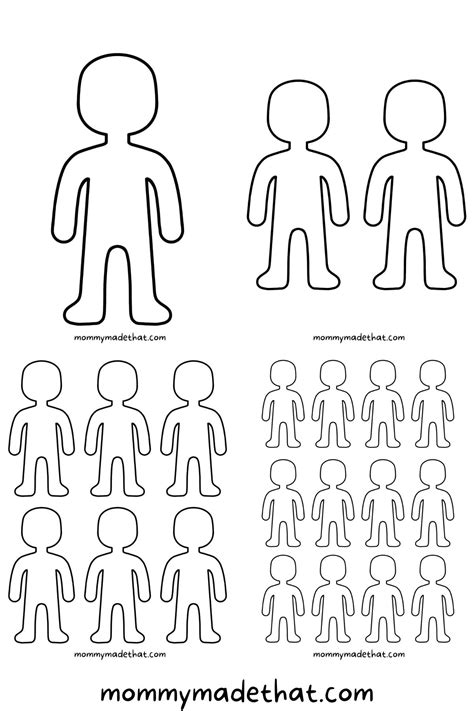 Man Outline Template