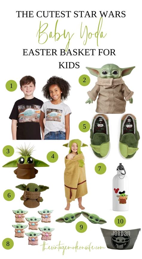 The Cutest Star Wars Baby Yoda Easter Basket For Kids