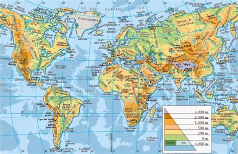 Ao analisarmos a superfície da terra através de recursos como mapas e fotos, concluiremos que a porção de terra na superfície (continentes e ilha) é inferior à quantidade de água dos oceanos e mares (massa líquida). Geoveox: El relieve en el mundo