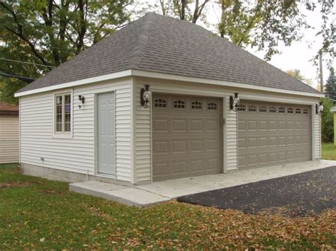 Example Of 2 Car Detached Garage With Hip Roof Garages And Carports