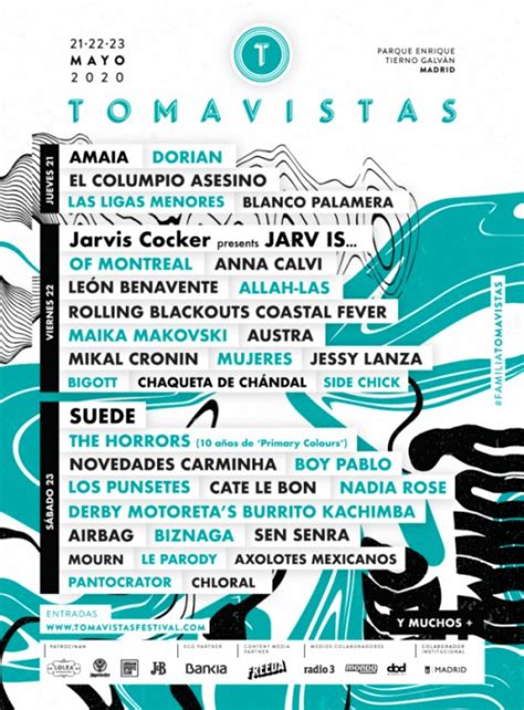 festival tomavistas 2020 confirmaciones rumores cartel y entradas wake and listen