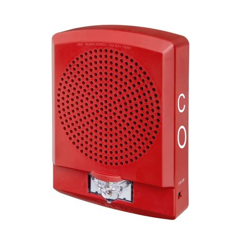 Wheelock Fire Alarm Horn Strobe Light Low Frequency Co Lettering 24v