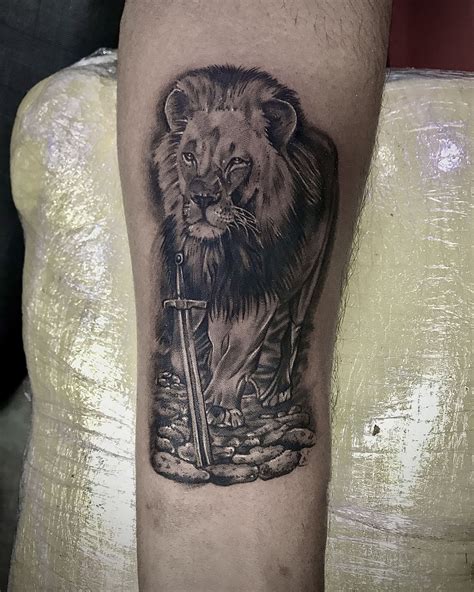 Realistic Lion Tattoo Done By Kaptaansparrow Done Using