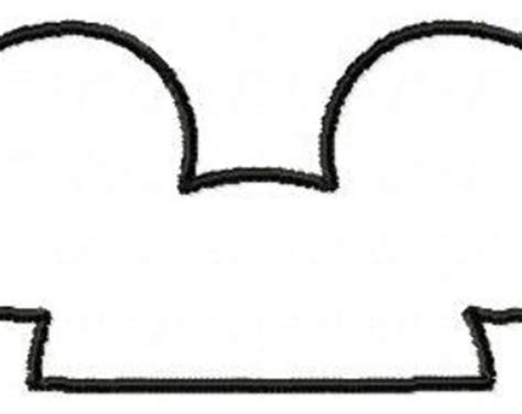Free Mickey Mouse Ears Template Headband, Download Free Mickey Mouse