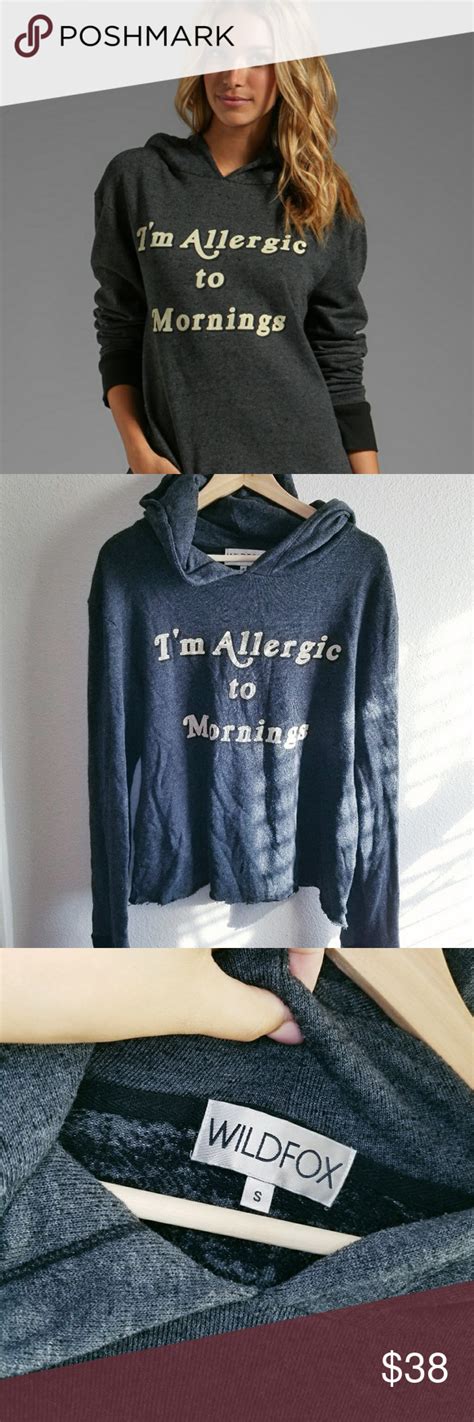 Wildfox Allergic To Mornings Sweatshirt S Sweatshirts Wildfox