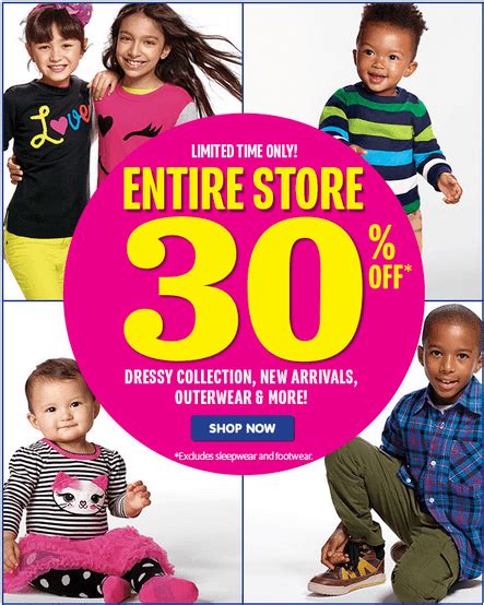 The Childrens Place Canada Offers Get 30 Off Entire Store And Extra