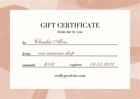 Massage Therapy Gift Certificate Templates