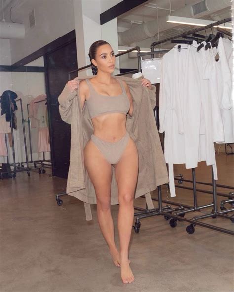 Kim Kardashian Looks Too Skinny In Her New Skims Collection 4 Photos