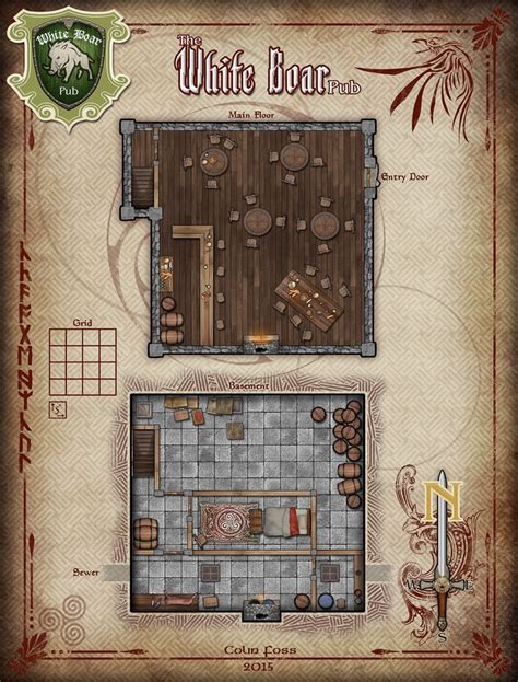 Tavern Rpg Maps Fantasy Map Dungeon Maps