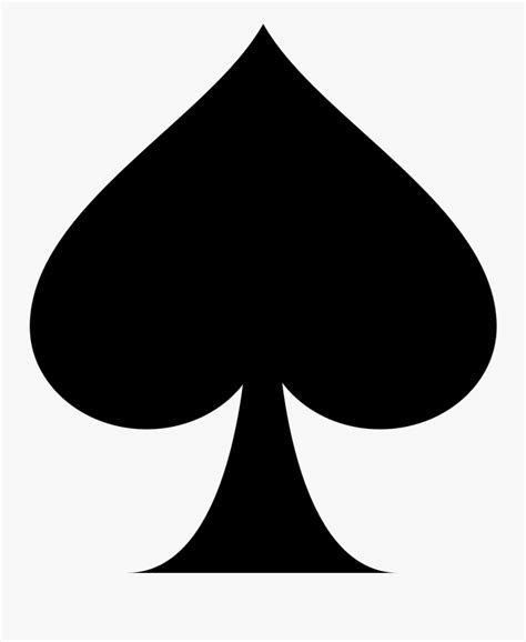 Playing Card Ace Of Spades Suit Clip Art Ace Of Spades Clipart Free