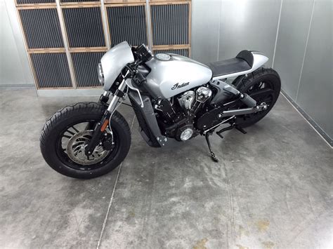 No expense spared in the work done. 2015 Indian Scout Cafe Racer custom for sale