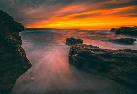 Free Images Nature Sea Horizon Ocean Sunset Sunrise