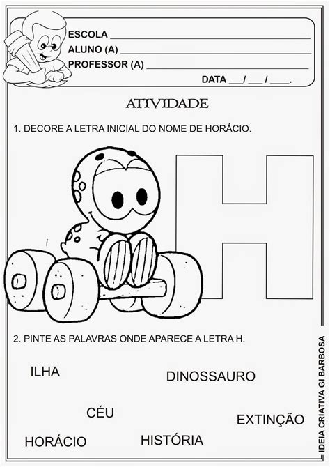 Atividade Com Letra H