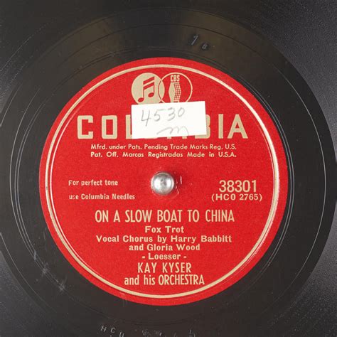 On A Slow Boat To China Kay Kyser And His Orchestra Free Download