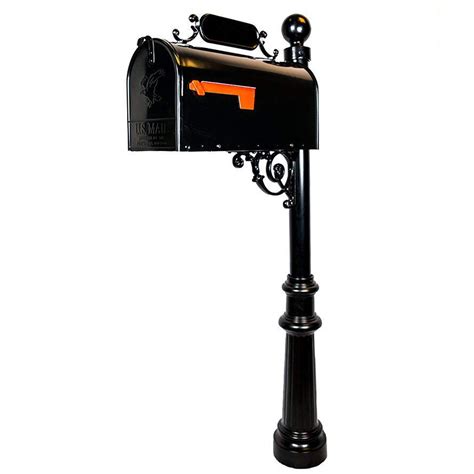 Check spelling or type a new query. Standard Mailbox & Post - Black Rust Resistant Metal ...