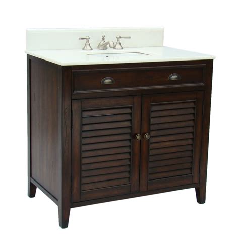 Check spelling or type a new query. 36 inch Bathroom Vanity Cottage Beach Style Rich Brown ...