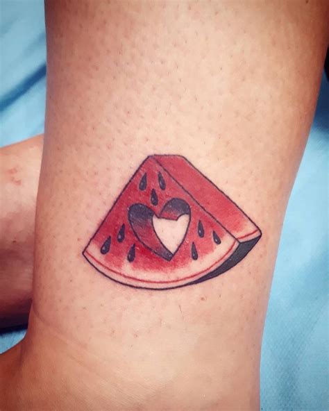 Watermelon Tattoo Idea Watermelon Tattoo Fruit Tattoo Cute Tattoos