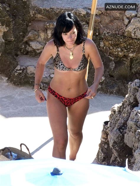 Lily Allen Lapping Up The Hot Sunshine On Her Holidays In Capri Aznude