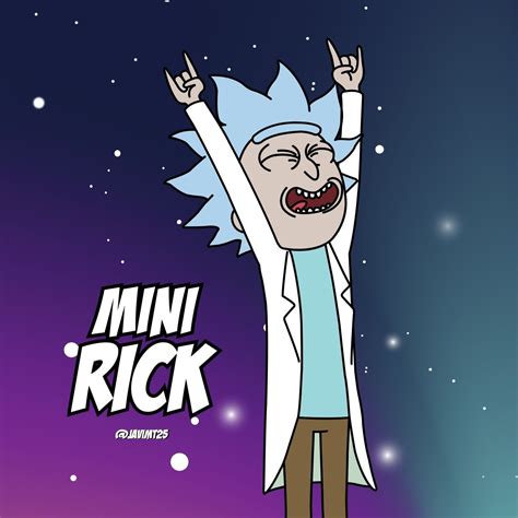 Mini Rick Ricky Y Morty Arte Gcse Dibujos