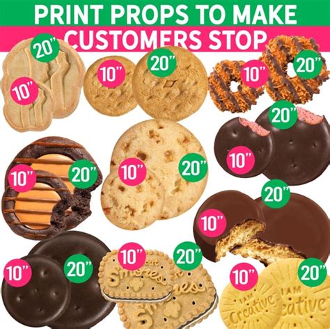 2023 Girl Scout Cookie Props New Cookie Raspberry Rally Lbb Etsy